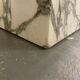 Table basse en marbre Arabescato 70s