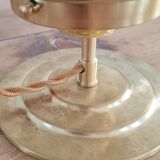 Table lamp in pressed glass