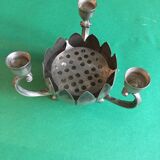3-arm candle holder with removable central flower spike
