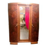 Art Deco walnut wardrobe