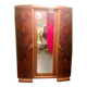 Art Deco walnut wardrobe