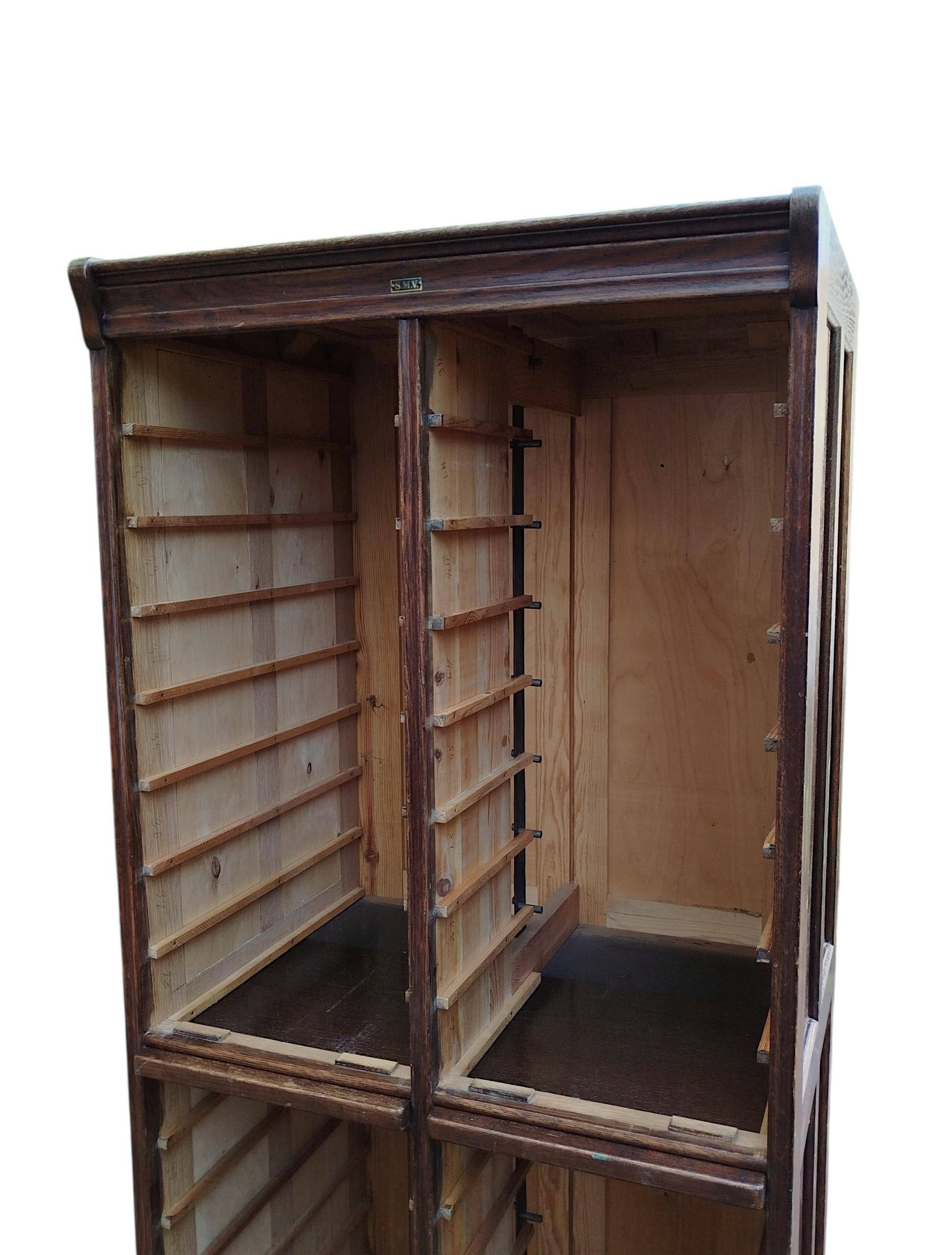 Archive furniture in oak S.M.V., Denmark 1920s–40s