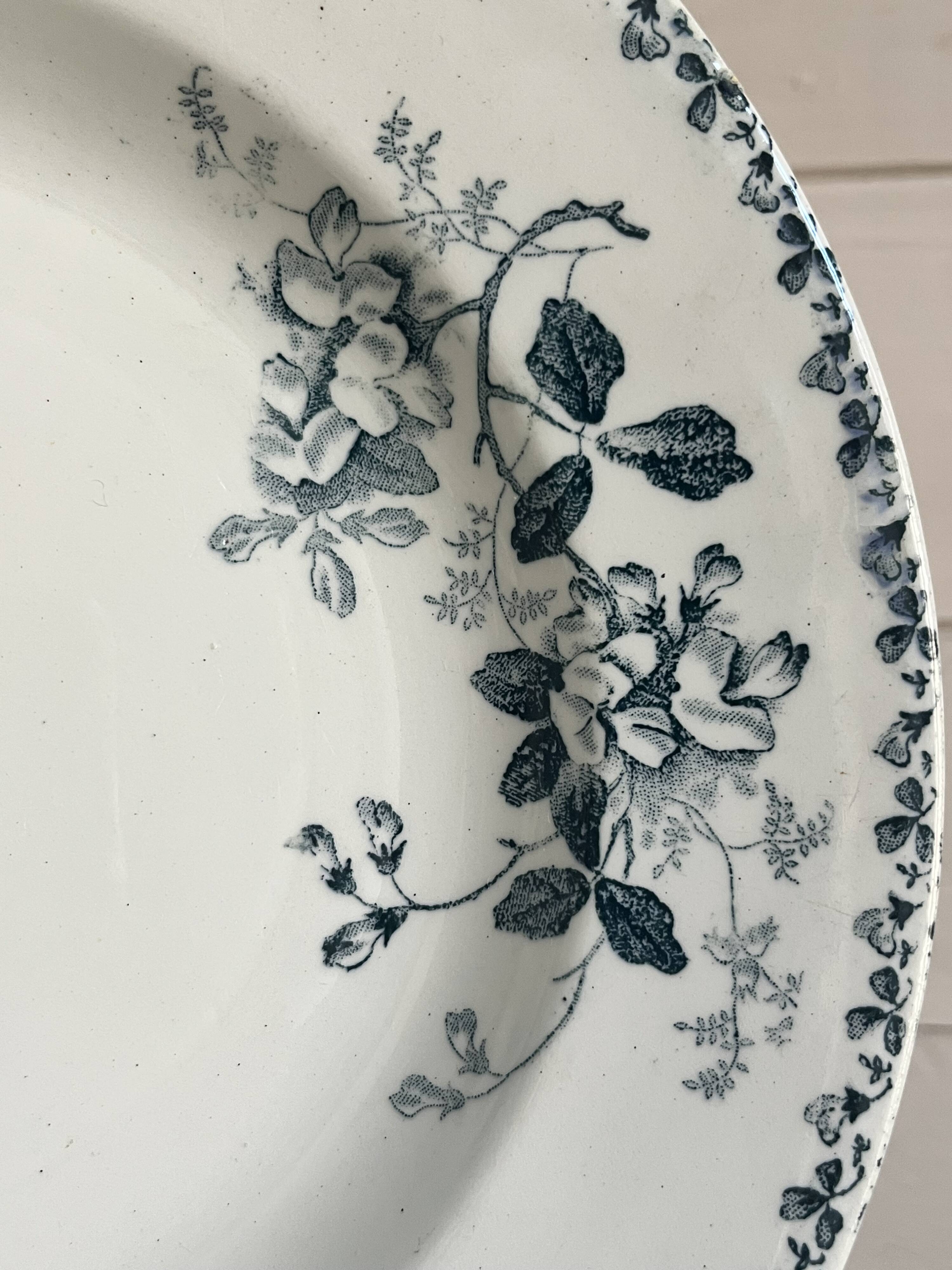 6 deep plates - Ironstone, Acacia service