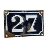 Street number plate