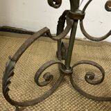 Art Deco wrought iron floor lamp base from the 1940s