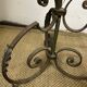 Art Deco wrought iron floor lamp base from the 1940s
