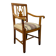 Dutch Empire Lyre Back Armchair in Cherrywood