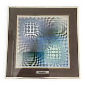 Sérigraphie vintage Op Art « Feny » par Vasarely 