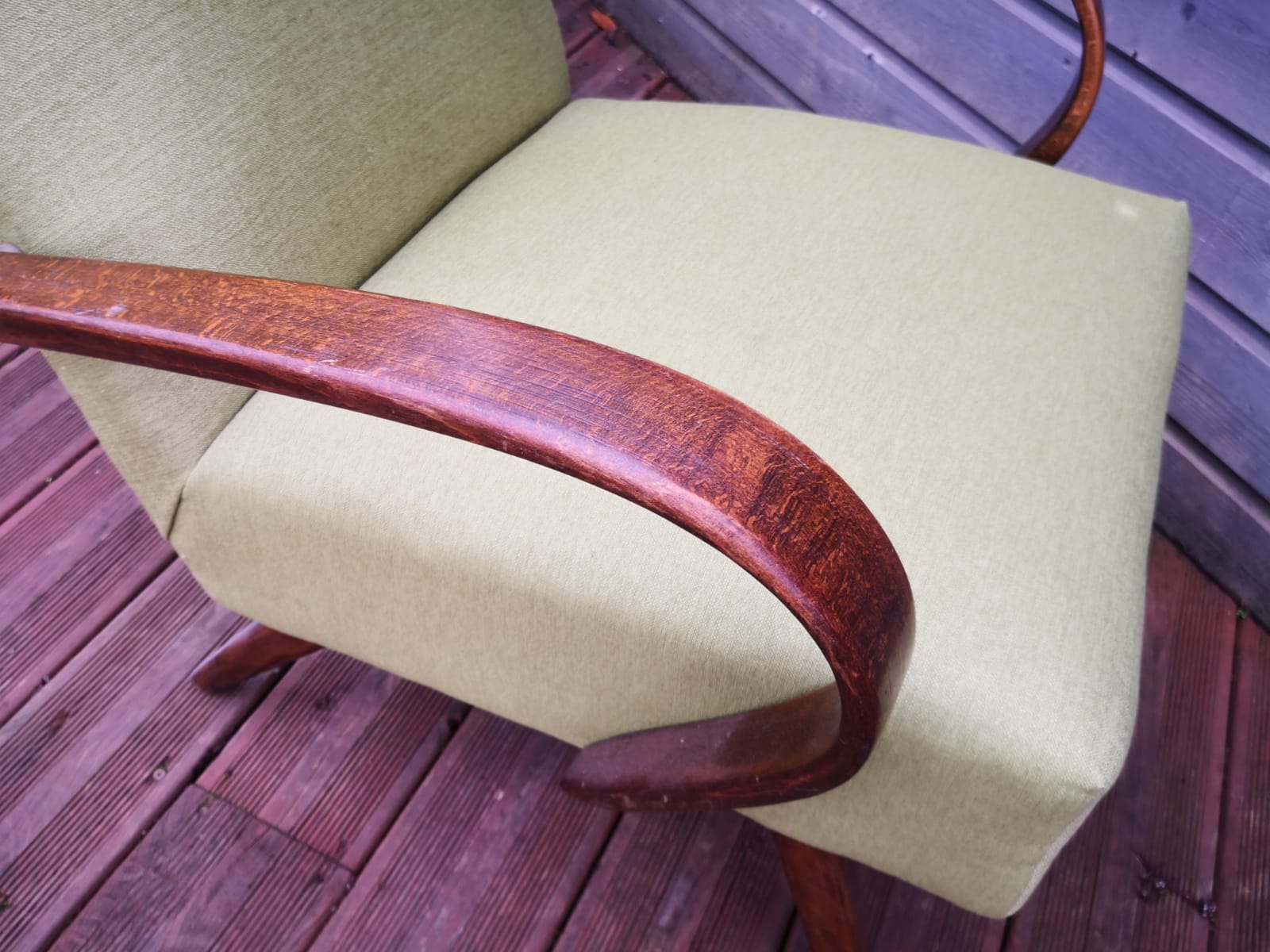 Pair of vintage Czech armchairs, Scandinavian style, 50s