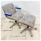 Fauteuil lounge avec repose pieds Martin Stoll