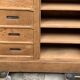 Notary cabinet in solid raw oak, 1920