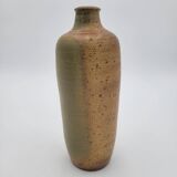 Vase artisanal vintage en grès pyrité