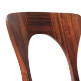Suite of 4 Scandinavian chairs in Rio rosewood, Model Peter