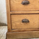 XXL solid oak counter sideboard
