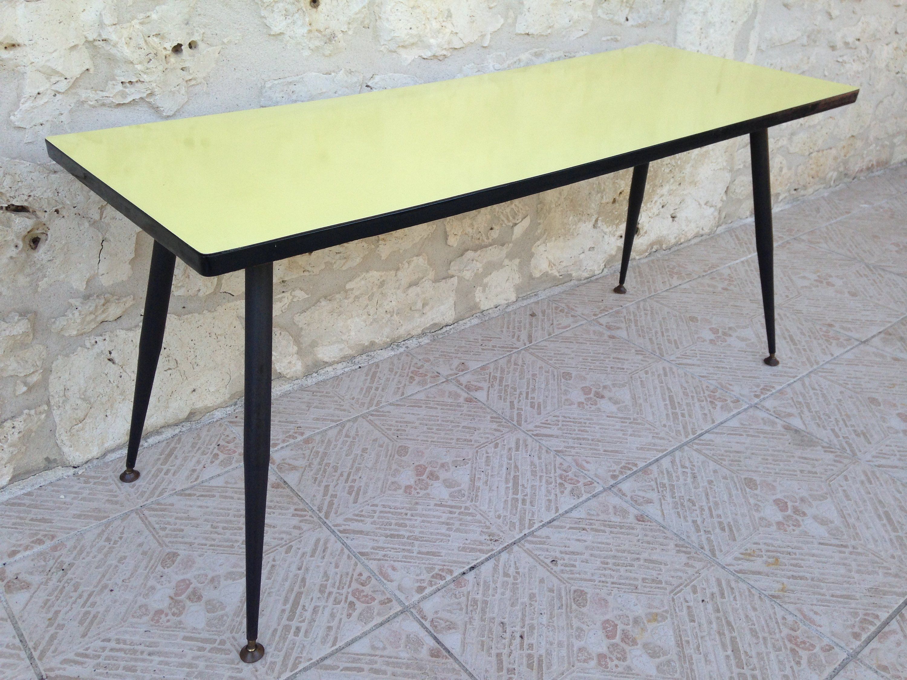 Coffee table in formica years 60/70