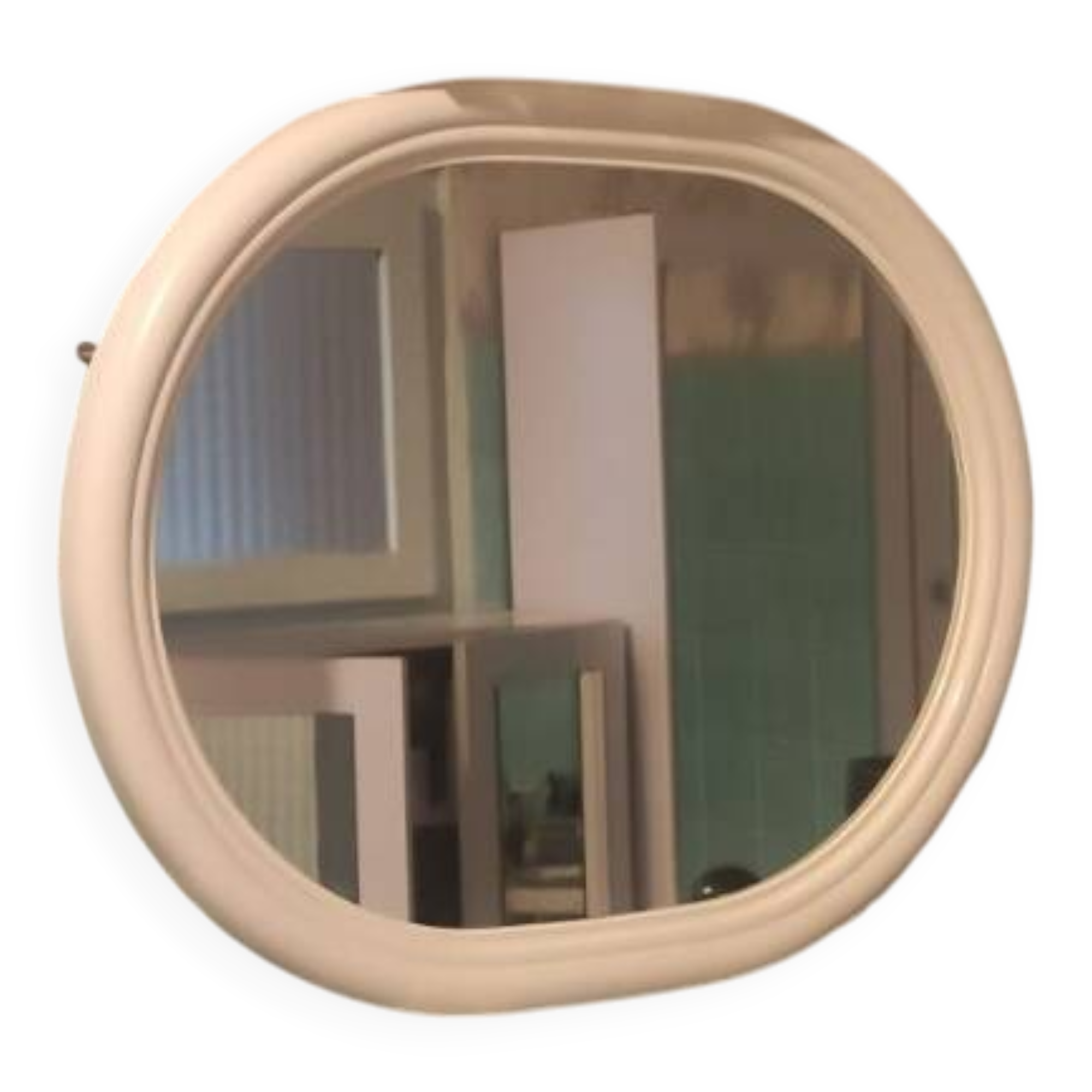 Miroir en plastique blanc
