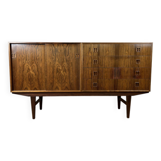 Large vintage Scandinavian rosewood sideboard by Horsens Møbelfabrik, 1960s