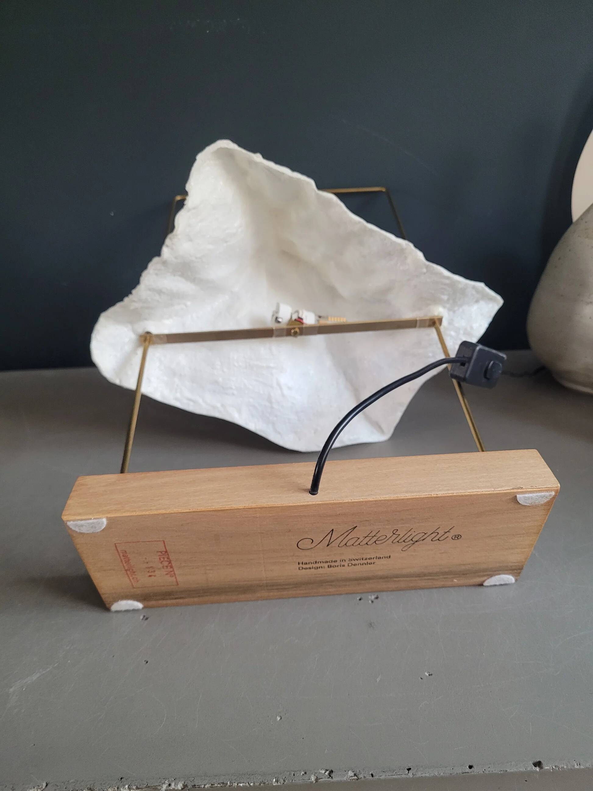Lampe Matterlight par Boris Dennler, modèle numéroté n°134