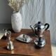Tea set including teapot, milk jug, sugar bowl and butter dish