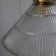 Glass and brass hanging lamp