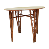 Table ronde en rotin