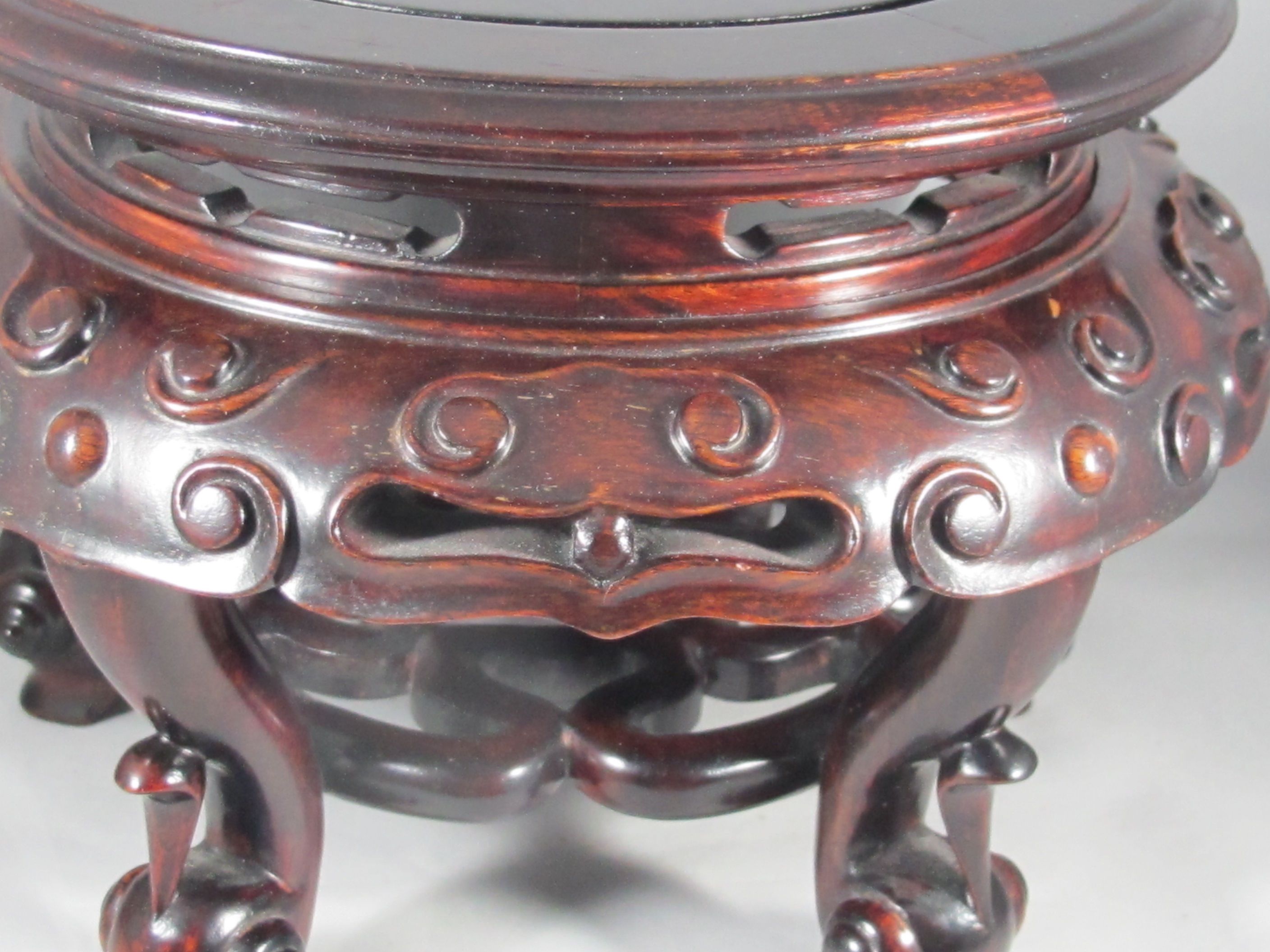 Wooden base for vase China, Japan