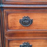 Chest of drawers 3 drawers louis XVl style wood and bronze