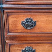Chest of drawers 3 drawers louis XVl style wood and bronze