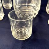 1930s-1940s liquor service in glass and silver metal