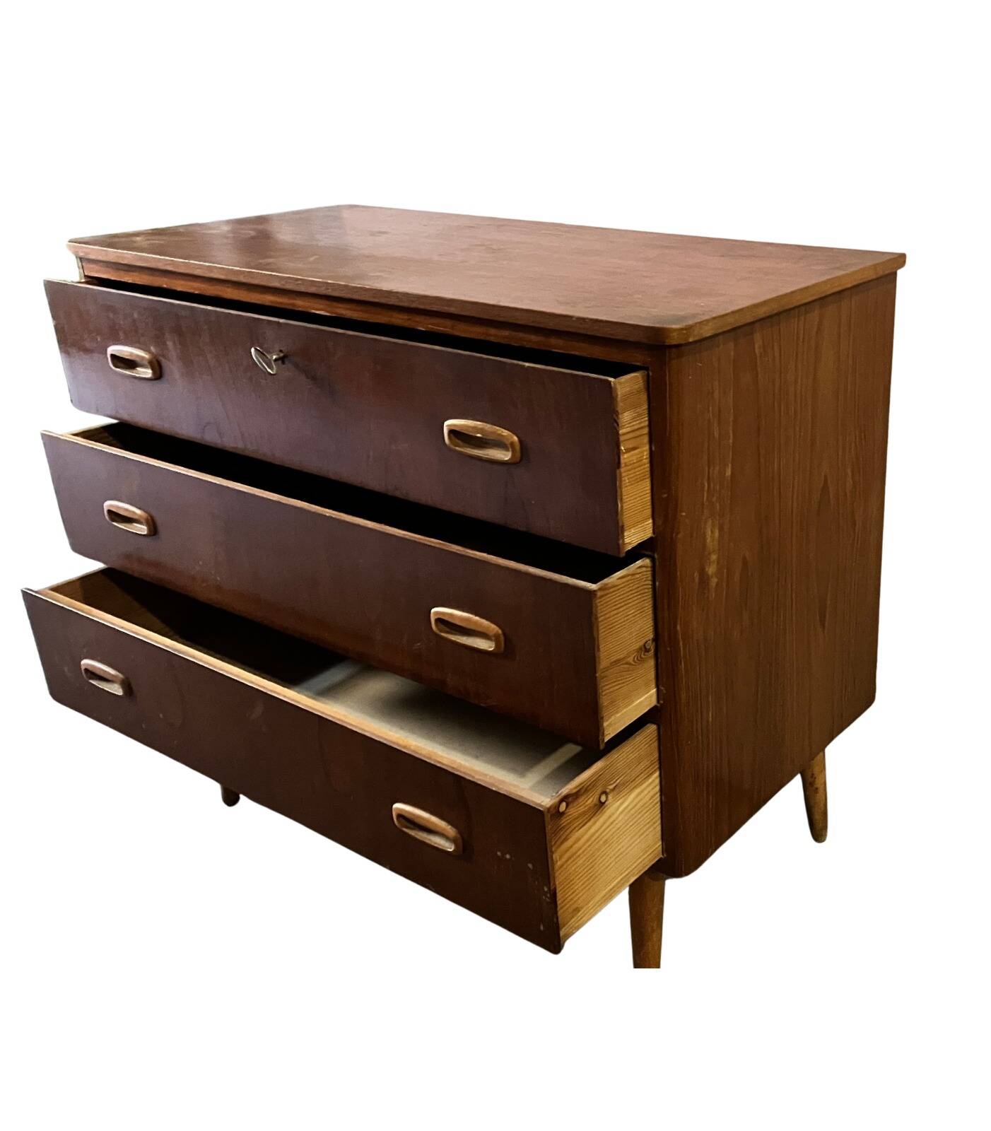 Scandinavian teak chest of drawers, 1960.