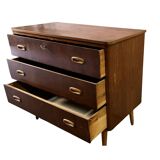 Scandinavian teak chest of drawers, 1960.