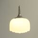 Opal glass chandelier by Peill & Putzler, Germany, 1960s.