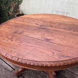 Large round oak table