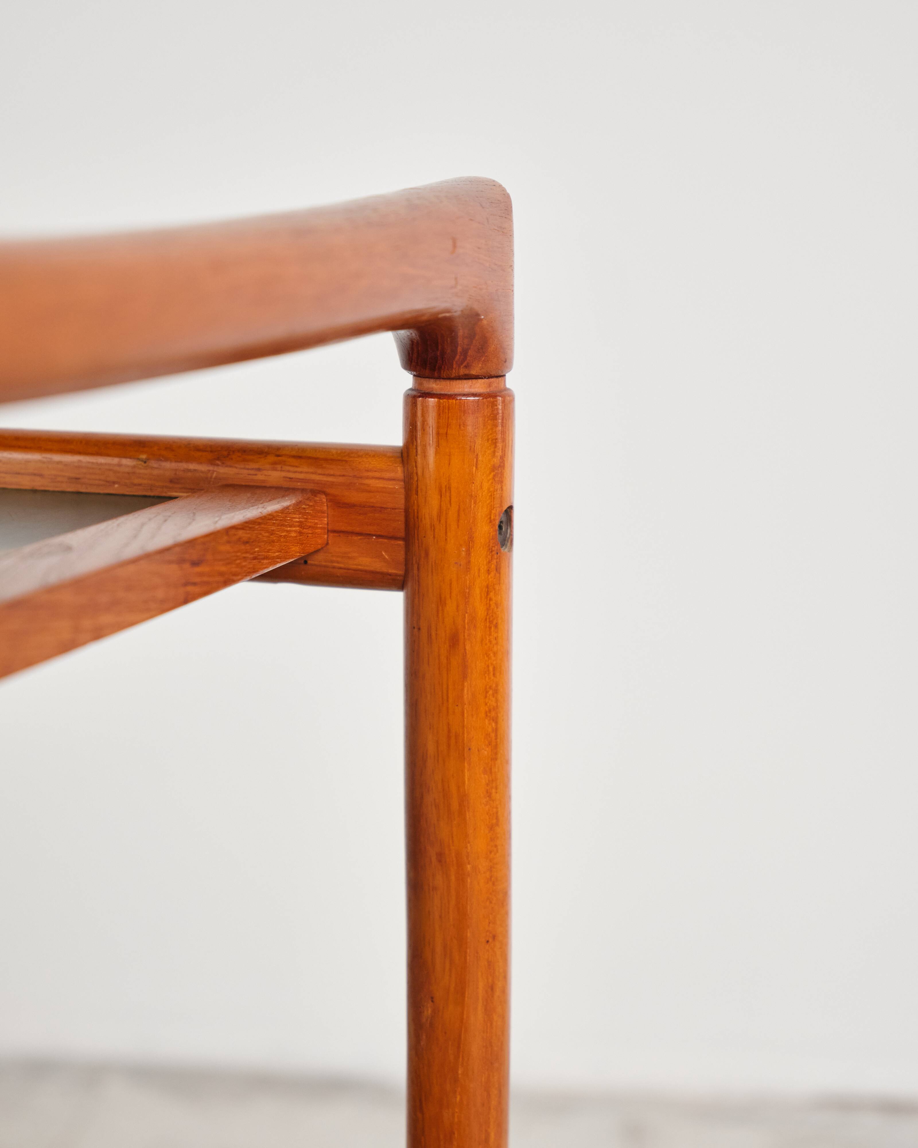 Dessert or bar cart, Dyrlund, mid-20th century design in teak.