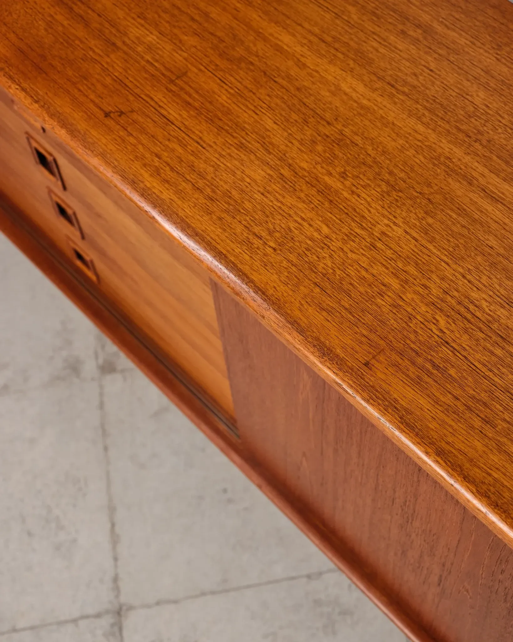 Teak enfilade by H.W. Klein for Bramin, Denmark, 1960s.