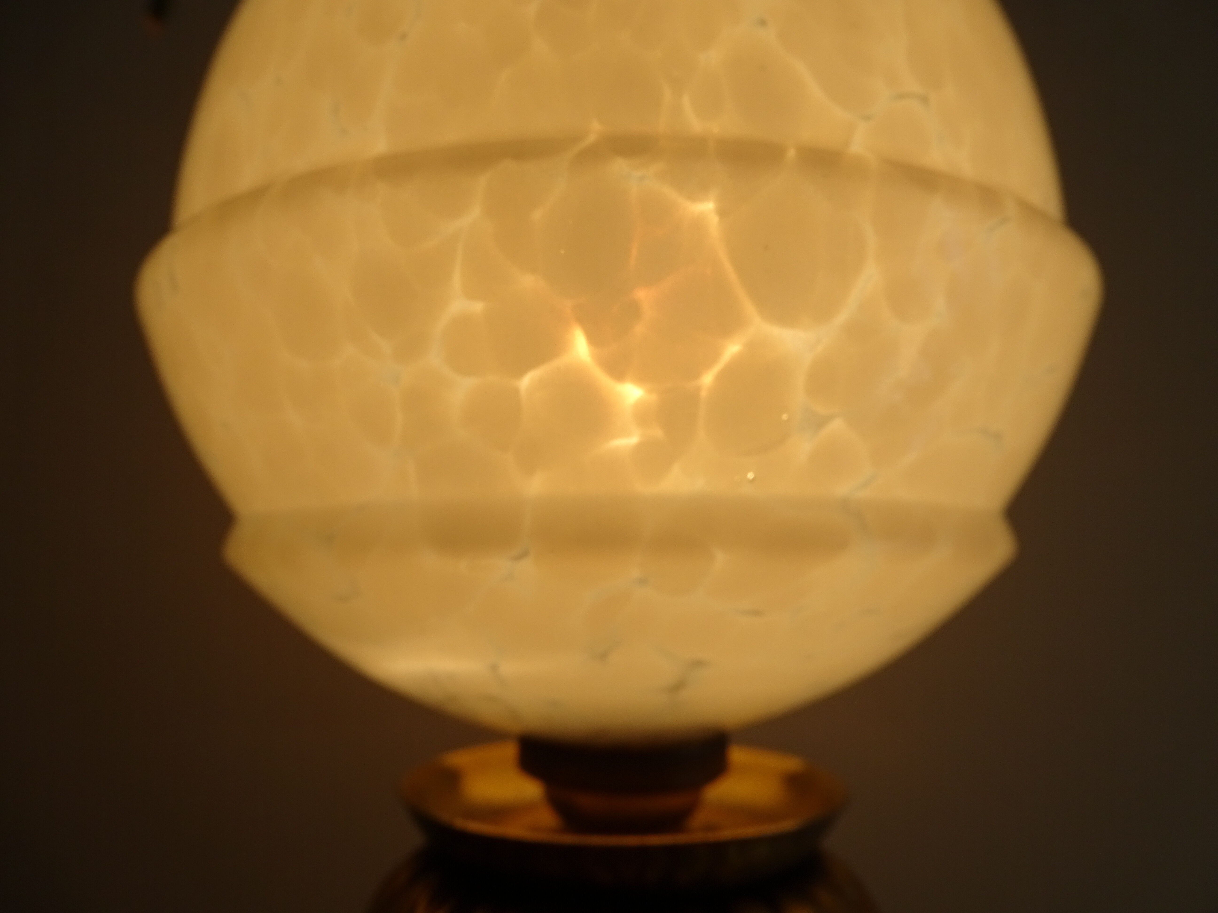 Table lamp foot bronze Art Deco style