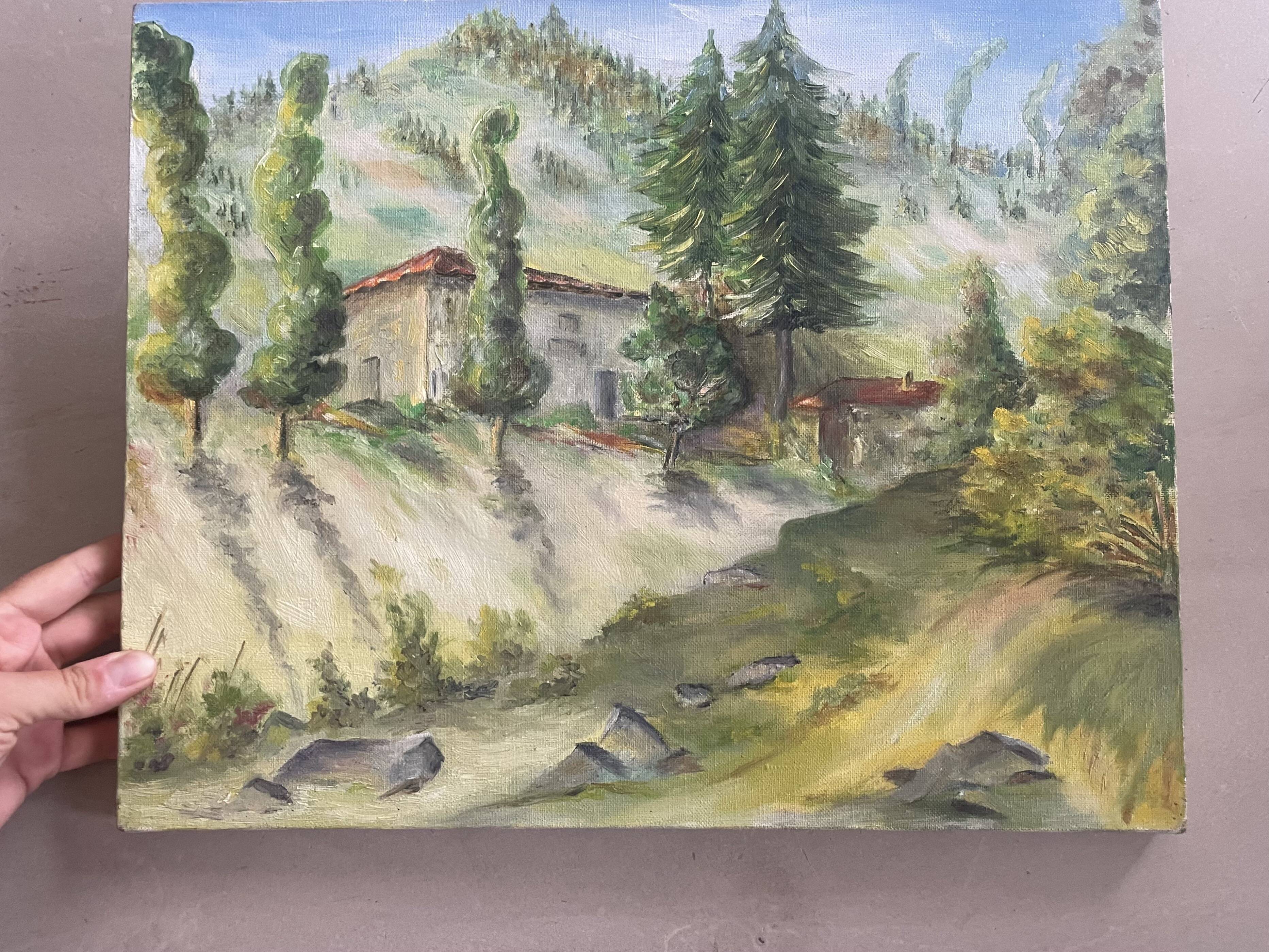 Mountain landscape painting