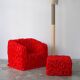 Fauteuil et pouf Senzafine par Gaetano Pesce