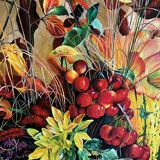Bijn, oil on canvas. Still life XXth, signed and dated 6.98