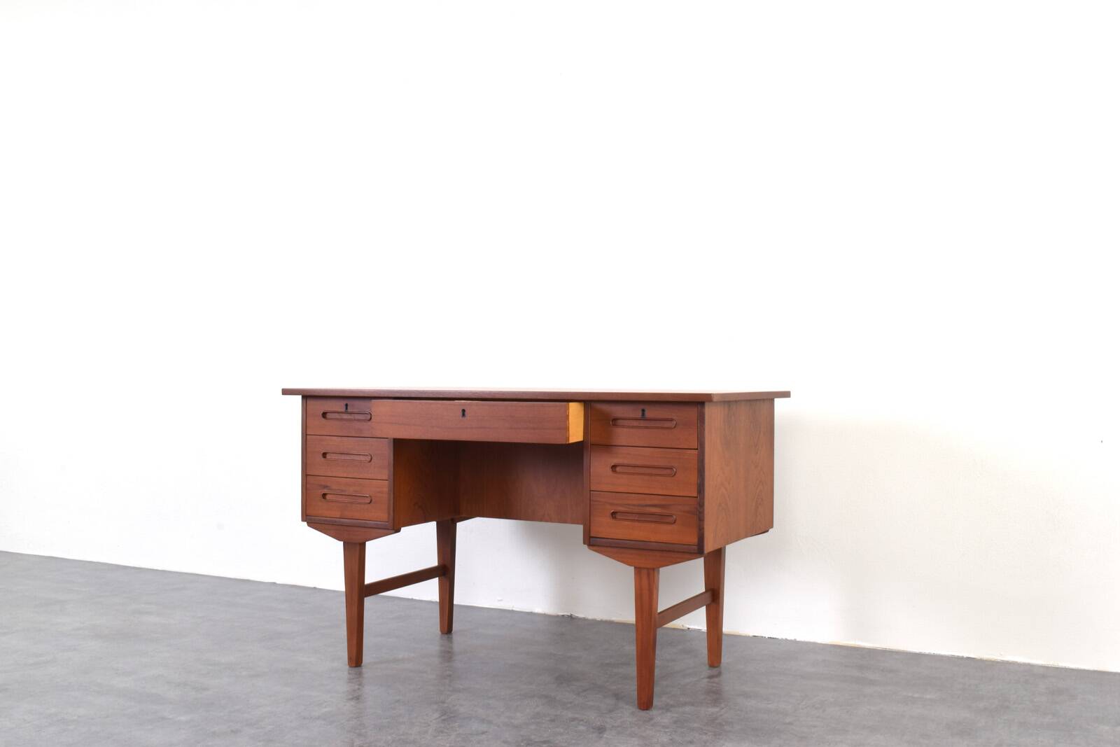 Mid-Century Danish Teak Executive Desk, 1960s.