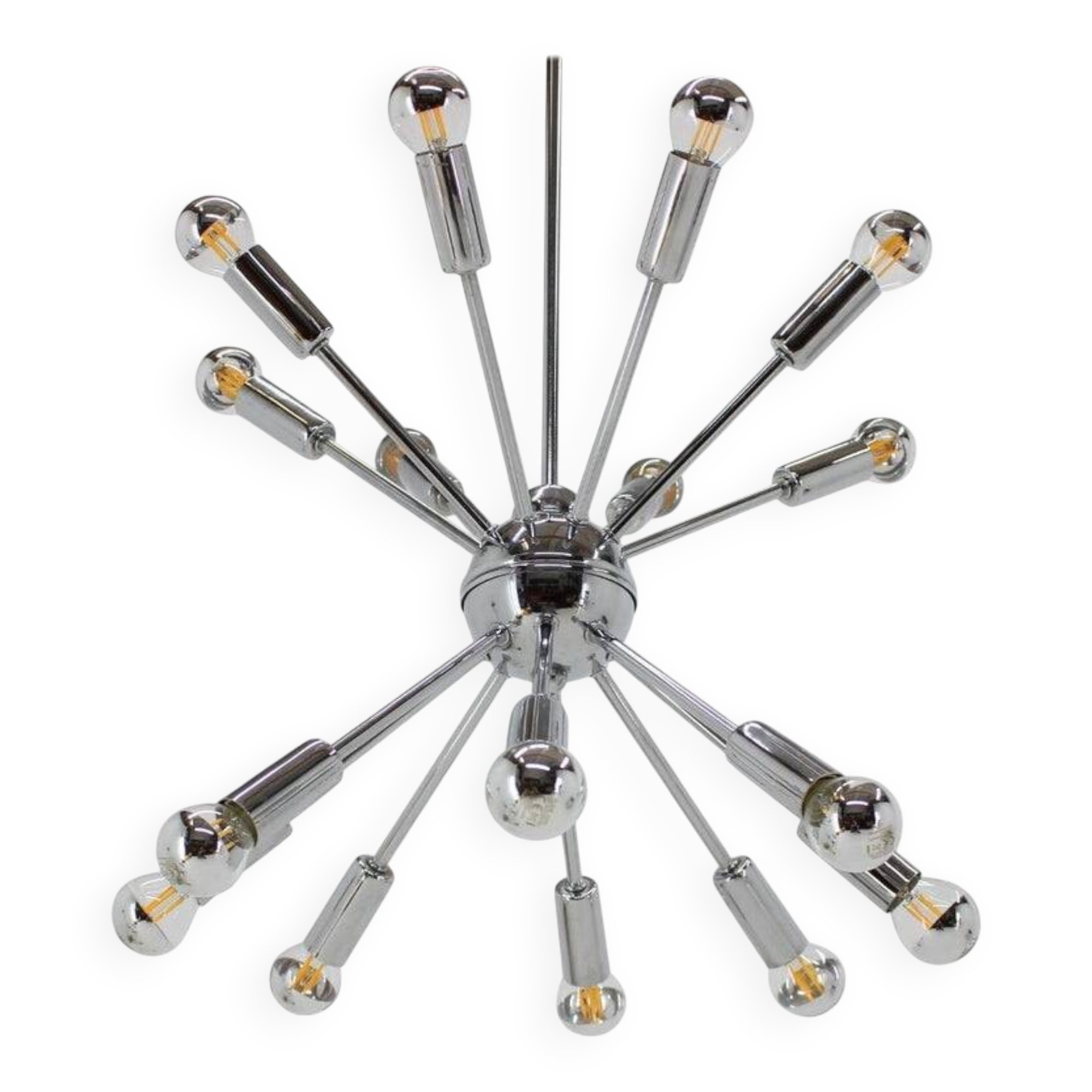 Chrome Pendant of the Space Age, Mid-Century, Sputnik, 1980s