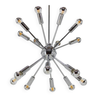 Chrome Pendant of the Space Age, Mid-Century, Sputnik, 1980s
