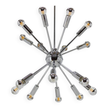 Chrome Pendant of the Space Age, Mid-Century, Sputnik, 1980s