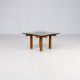 50s Alfred Hendrickx wood and glass coffee table for Belform