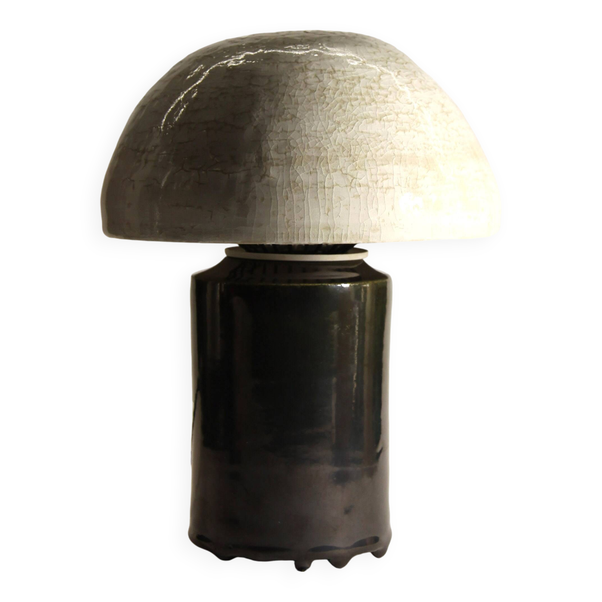 Ceramic mushroom lamp
