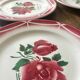 6 Digoin Sarreguemines Cibon dessert plates