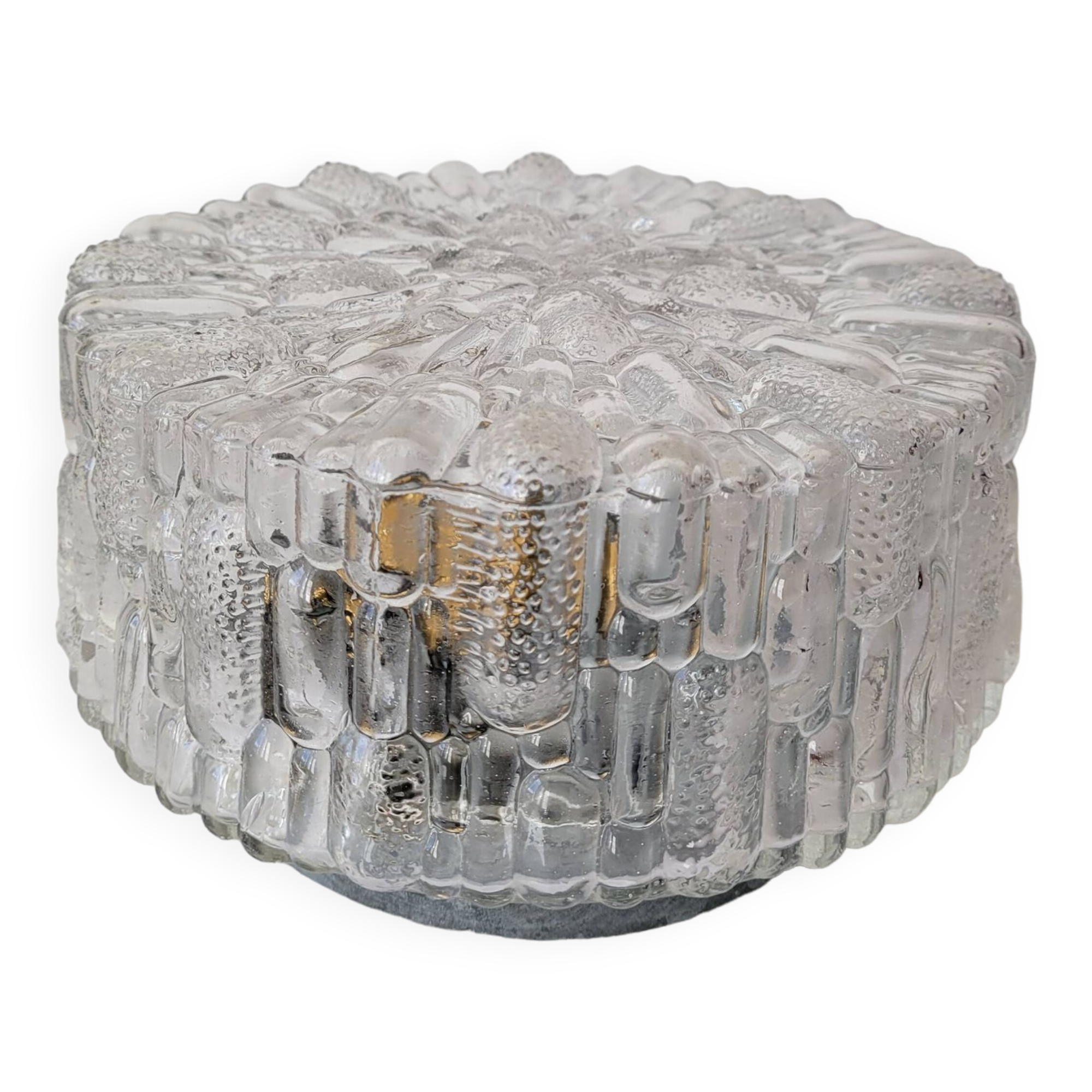 Molded glass ceiling light