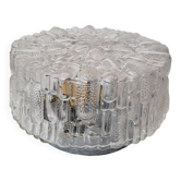 Plafonnier en verre moulé