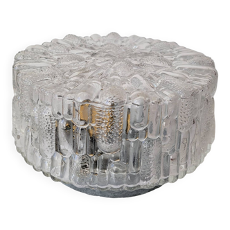 Plafonnier en verre moulé