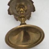 Ancien bougeoir persan,ottoman en laiton ciselé XIXème